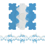 GUIRNALDA ROMANTICA CTE/BCO X2