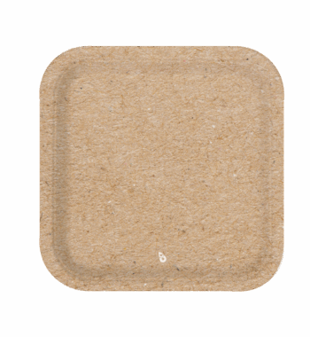 PLATO CUAD CHICO KRAFT X8