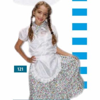 DISFRAZ PAISANA C/FLORCITAS T4 X1