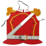 PECHERA REALISTA TELA ROJO X1