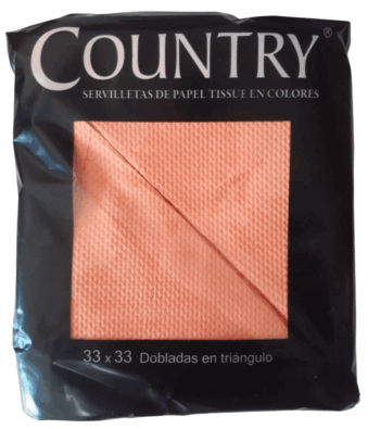 SERVILLETAS COUNTRY SALMON 33X33X40
