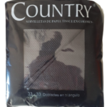 SERVILLETAS COUNTRY NEGRO 33X33X40.