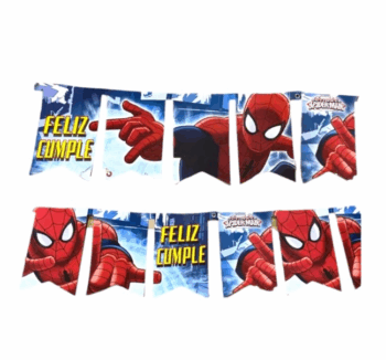 BANDERIN FELIZ CUMPLE SPIDERMAN 08 X1